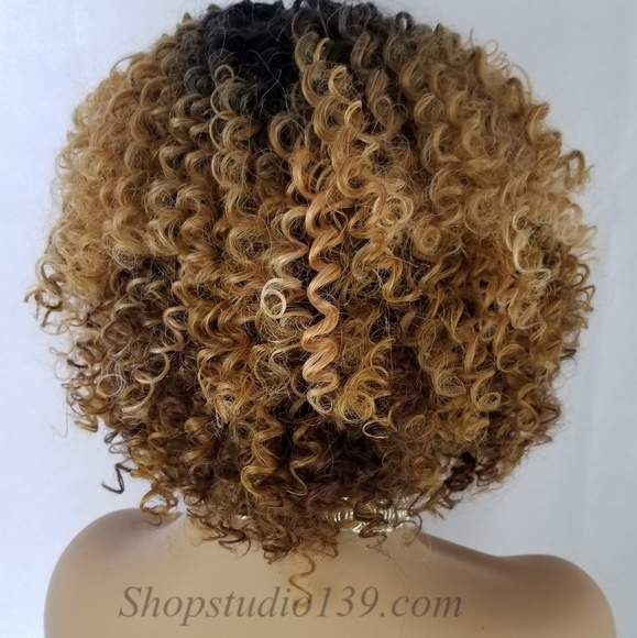 Sexy honey blonde mixed lace fron wig
